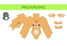 çocuklar için hazır hayvan model maketi şablonu, paper craft model animals